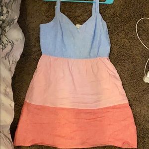 Tri-color summer dress